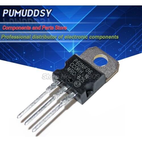 10PCS STP60NF06 P60NF06 60N06 60NF06 TO-220 integrated circuit IC