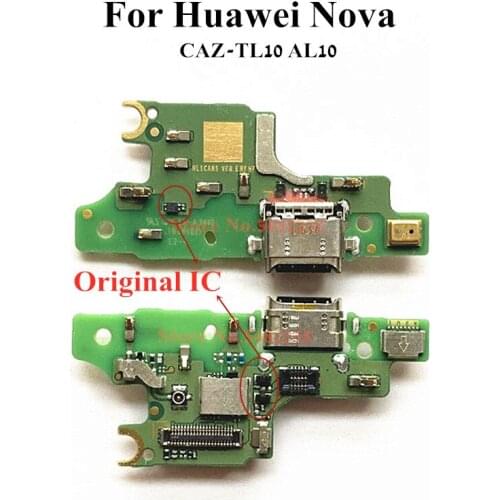 100% Original Charger Board For Huawei Nova Nova1 CAZ-TL10 AL10 USB Charging Port Dock Flex Cable Charger Plug With Microphone