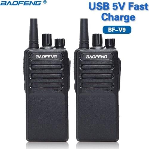 2PCS Baofeng USB Fast Charger BF-V9 Walkie Talkie Upgrade Version of BF-888S UHF 400-470MHz Portable Radios cb radio ham radio