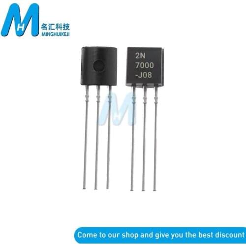 20PCS 2N7000 7000 TO-92 Small Signal MOSFET 60 Volts N-channel To-92 N-Channel Triode Transistor Original and new