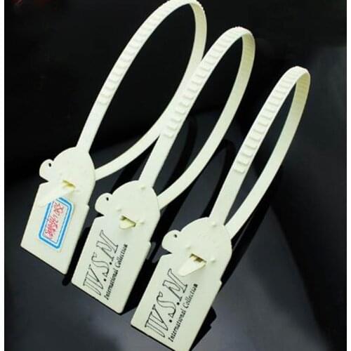 20pcs Plastic seal cable tie disposable anti-theft label 330mm long for container truck