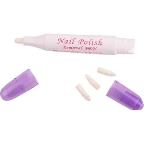 5pcs Nail Polish Remover Pen Manicure Articles Correction Pencil Nail Art Tool Necessary With 3 Pen Heads By Random YMJR01