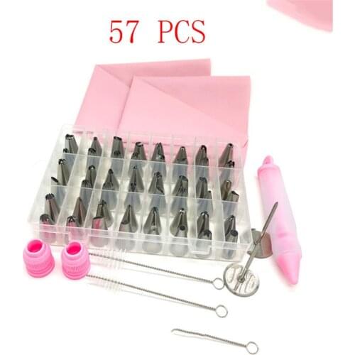 57 PCS Plastic Turntable Rotating Cake Plastic Dough Knife Decorating Inch Cream Cakes Stand Cake Rotary Table