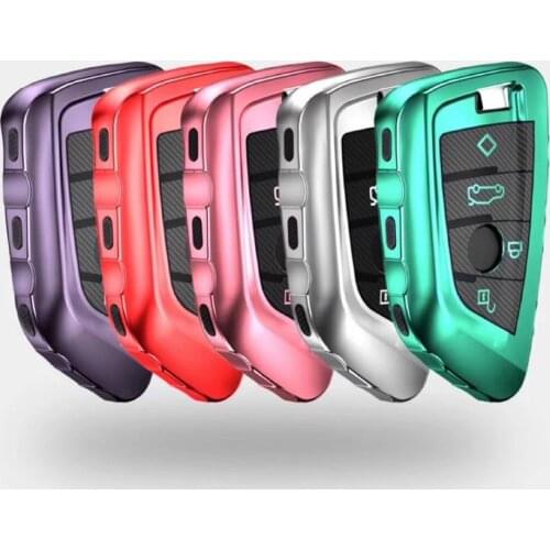 TPU Car key Cover Case for BMW X1 X5 X6 F15 F16 F48 BMW 1 / 2 Series Remote Controller Key Bag Holder fit bmw blade KeyChain