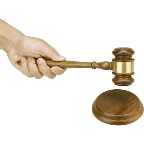 Wooden Judge Hammered Handcrafted Delicate Wood Gavel For Lawyer Judge Wood Gavel Hammer Sound Block Set Auction Sale Decor