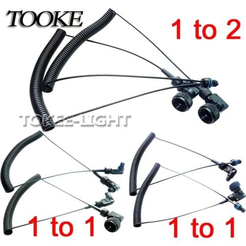 Scuba Double L-type Multi-core Fiber-Optic Fiber Optic Cable For SEA & SEA Inon Strobe and Diving underwater Case