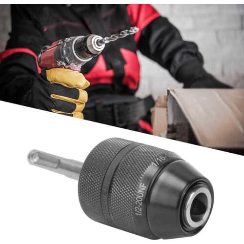 Eectric Self-Locking Drill Chuck Converter with 1/2-20UNF Thread 2-13mm for SDS Adapter Mandrel Electric Drill Chuck