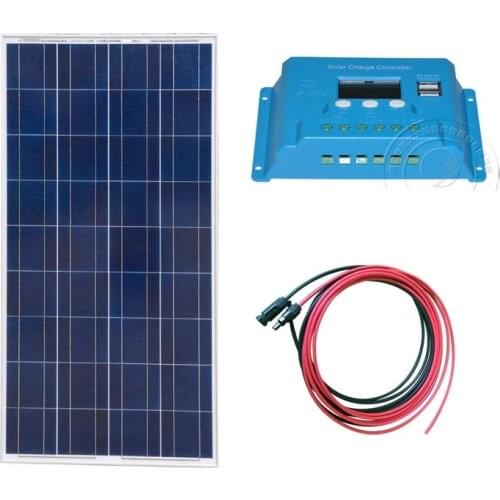 Energia Solar Kit Pannelli Solari Fotovoltaici 12v 150W Solar Charge Controller 10A Marine Boat Yacht Solar Battery China