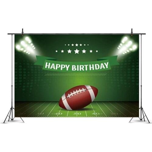 Rugby Sports Backdrop Boy Birthday Party Room Table Decoration Photography Photo Kids Baby Newborn Bath Custom Vinyl Background