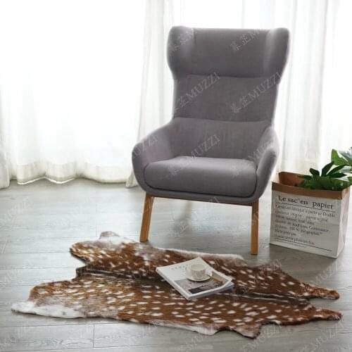 Deer zebra tiger animal Printed Carpet Velvet Imitation Leather Rugs Fur Animal Skins Natural Shape Carpets Non-slip Mats
