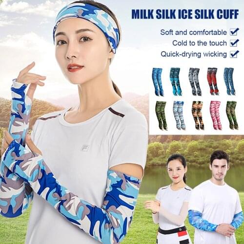 Summer Women Sports Compression Arm Sleeve Basketball Cycling Arm Warmer Running UV Protection Volleyball Sunscreen Bands