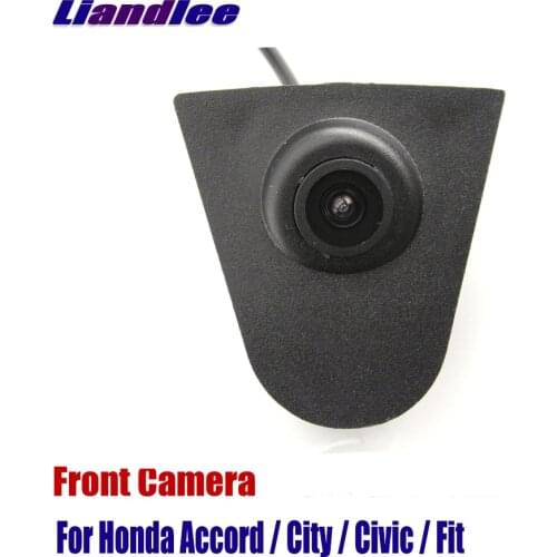 Liandlee Car Front View Camera Small Logo Embedded AUTO CAM For Honda Accord City Civic Fit ( Not Reverse Rear Parking Camera )