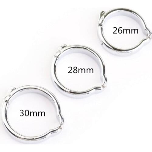 Metal Cock Ring For Men 3 Size Adjustable Penis Erection Glans Cover Adult Sex Toys For Man Male Chastity Scrotum Stretcher
