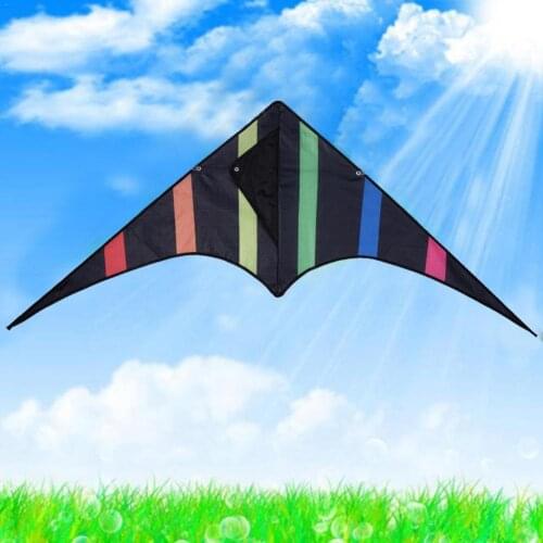Fashion Black 48inch Delta Kite For Kids Outdoor Nylon Reel Fly Line Kites Children 30m Toys Kite With P7I6