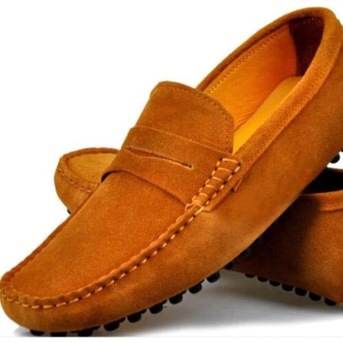 9 Colors US Size 5-11 Real Cow Leather Men Driving Moccasin Loafer Shoes