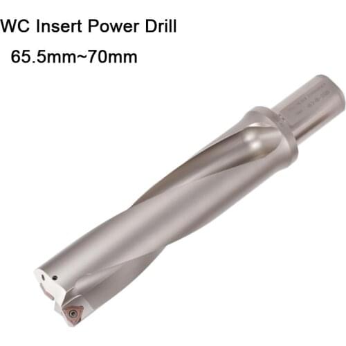 Power coolant water drill 65.5mm-70mm WC Drill Type For 2D U Drilling Shallow Hole metal working indexable insert drills