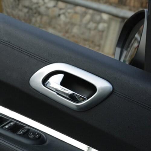 My Good Car 4pcs ABS Interior Inner Door Handle Bowl Frame Car styling for Peugeot 3008 2009-2015 Car accessories