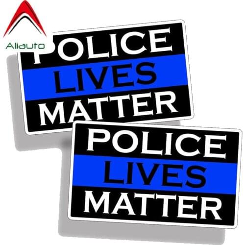 Aliauto 2 X Personality Car Stickers Police Lives Matter Cover Scratch Accessories PVC Decal for Lada Kia Mazda Mazda 3,10cm*5cm