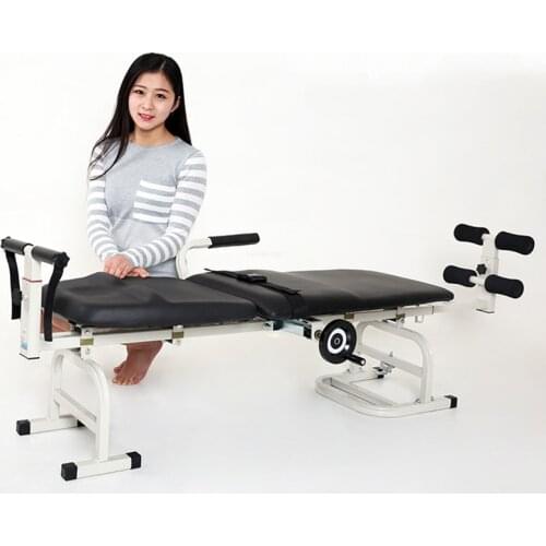 Ease back pain with lumbar tractor neck lumbar traction bed body protruding stretcher Spine Support Belt Bandage Leg Corrector