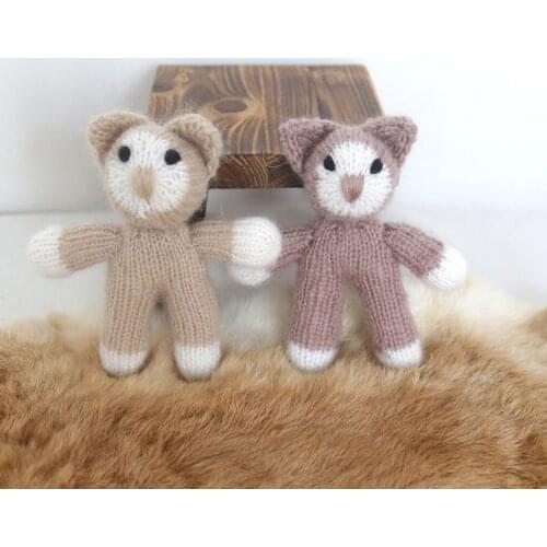 Teddy Bear Photo Prop Newborn props toy Knit bear toy Stuffed Animal Bear stuffie Bear Toy