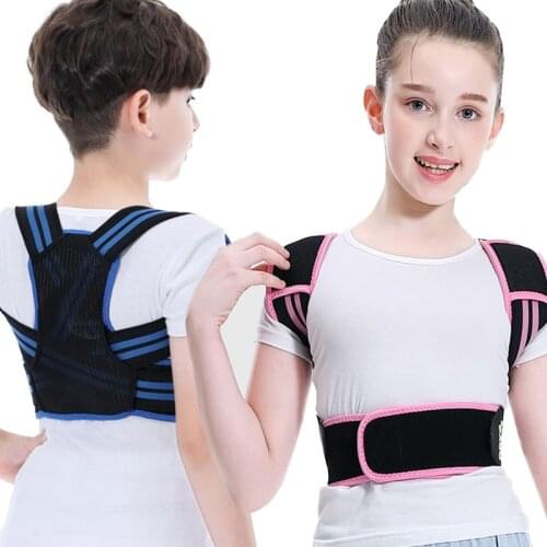 Adjustable Children Posture Corrector Back Support Belt Kid Boy Girl Orthopedic Corset Spine Back Lumbar Shoulder Braces Health