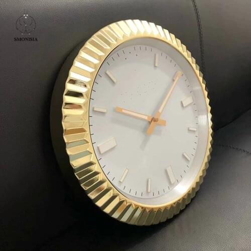 Luxury Dign Wall Watch Clock Metal Art Large Meta Wall Watch Home Decor Wall Clocks Relogio Parede Decor