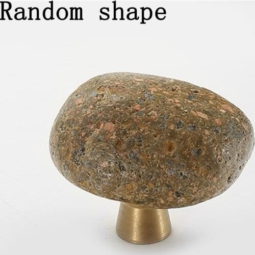 Pulls Cabinet Door Knob Irregular Shaped Natural Stone for Handle Furniture Wardrobe