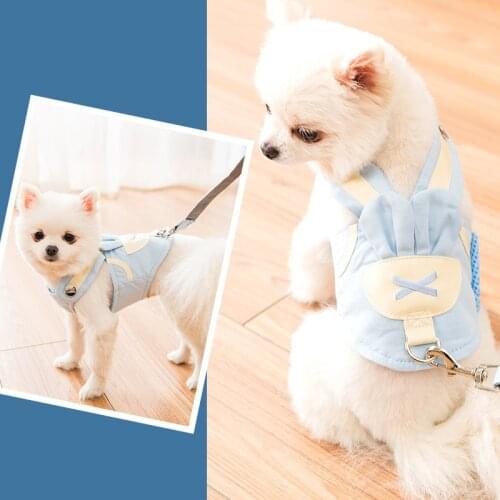 Dog Harness Dog Collars Dog Collar Accessories Vest-style Dog Leash Pet Chest Harness Breathable Dog Walking Leash dog supplies
