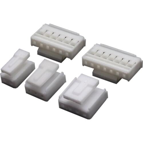 20PCS HY 2.0mm pitch plastic shell connector plug terminal housing 2P /3/4/5/6/7/8P with latch