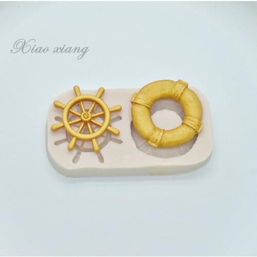 Rudder Ship Shape Silicone Molds For Baking Fondant Baking Chocolate Moulds Cake Decorating Tools Accessories For Kitchen FM2110