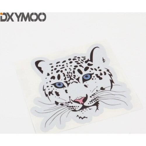 Car Styling Vinyl Decal Auto Truck Body Window Tail Sticker Bumper for Animal Snow Leopard Blue Eyes