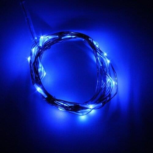 2M 20LEDs Button Battery Operated LED Copper Wire Party String Fairy Lights