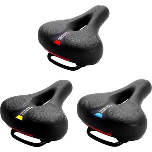 Bicycle Saddle Comfortable Saddle Bicycle PU Leather Seat MTB Riding Memory Foam Seat Cuhsion Cycling Equipment