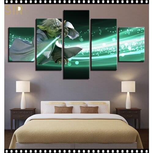Star War Decorations for 5 Part Movie HD Poster Living Room Decoration Room Decor Anime Wall Art Star War Poster Wall Decor