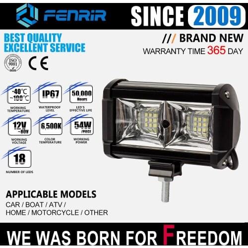 Offroad led work light bar for car motorcycle accessories mercedes audi a6 c6 driving lights isuzu d max honda civic pajero atv