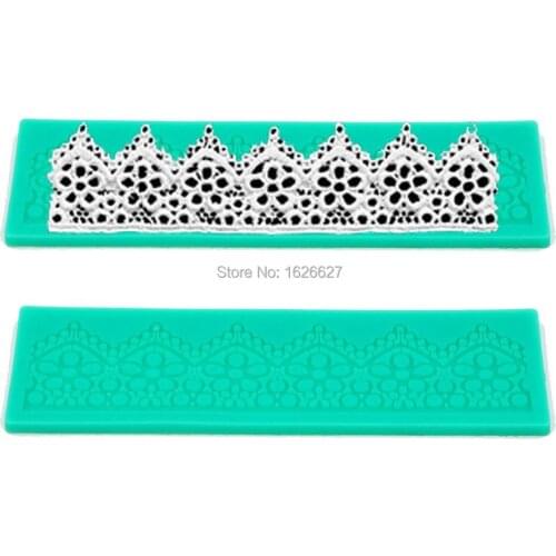 1pc Sugar Lace Mat Easy to Use Sugarcraft, Cake Decorating,Silcone Molds Fondant,Gumpaste,Torta,Cake lace Color Green