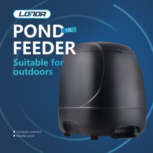 10L Sell Automatic Pond Fish Feeder Fish Food Dispenser Digital Aquarium Timer Feeder with LCD Tank Food Feeding Machine