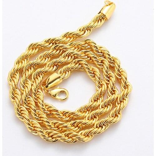12Pcs/lot Simple 6mm Twist Necklace Choker Neckalce for Men and Women