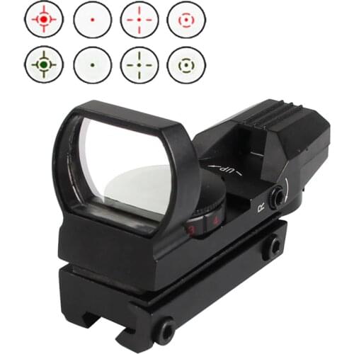 1X22X33 11mm 20mm 22mm Reflex Red Green Dot Sight 4 Reticle Scope for Tactical Hunting Airsoft Optical Rifle Scope 5-0009