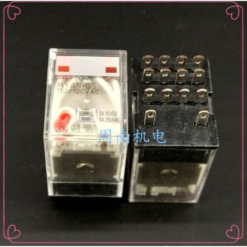 2Pcs/Lot Power Relay My4N-Gs Ac110/120 Instead Of My4Nj-110Vac New And Original