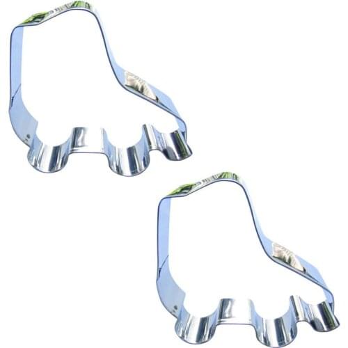 Roller skates shape 2 piece biscuit cutting molds, baking tools, cake decorating soft candy tools