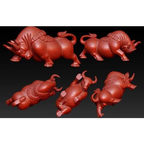 3D model for cnc 3D carved figure sculpture machine in STL file format The Chinese culture,The best cattle