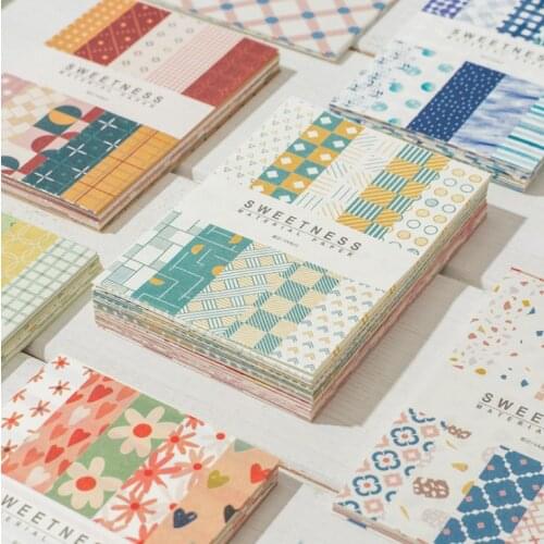 10 Design 50 Pcs/Lot Source Material Paper For Scrapbooking Deco Memo Creative Memo pads Card Decoration Paper