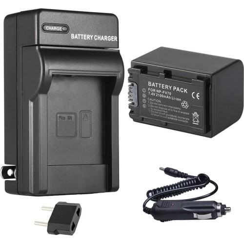 Battery Pack + Charger for Sony NP-FV70, NPFV70, NP-FV70A, NPFV70A InfoLithium V Series