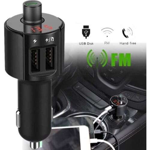 Wireless Bluetooth Car MP3 Player Music Audio Receiver Car Adapter Transmitter Charger FM Bluetooth Car USB Handsfree Kit V3O7