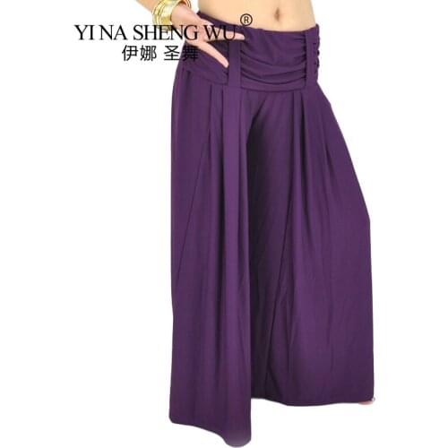 1-piece Belly Dance Practice Pants New Crystal Cotton Fashion Women Belly Dance Costumes Tribal Dance Performance Pants 9 Colors