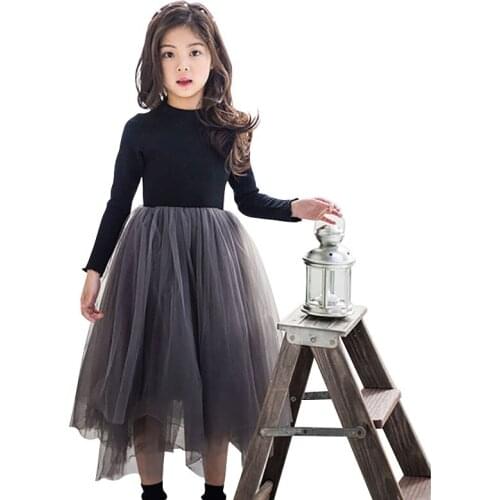 Childrens Dress 2020 Autumn Winter Girls Clothing Wedding Dress Birthday Dress Party Dress Plus Velvet Catwalk Dress 4-12 Years