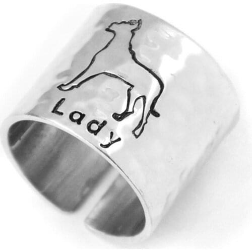 Great Dane Ring Personalized Adjustable Great Dane Name Ring Pet Memorial Ring Dog Remembrance Gift Pet Lover Gift