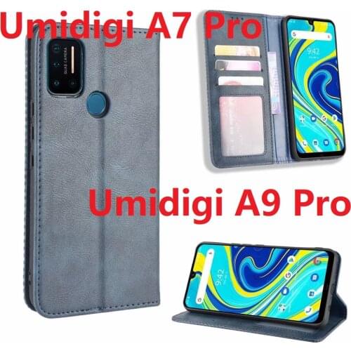 Wallet Leather For Umidigi A9 Pro Case Magnetic Book Stand Flip Card Protective UMIDIGI A7 Pro Cover