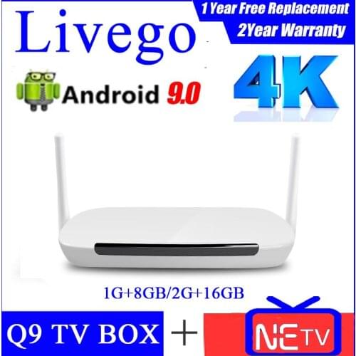 Leadcool Q9 DATOO 4K Android 9.0 iptv box ship from france Amlogic S905W 2.4G WIFI FULL HD 4K Livego iptv box android tv box